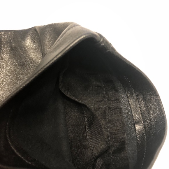 Luxe Black Leather Pants, Hugo Buscati Collection - Picture 11 of 12